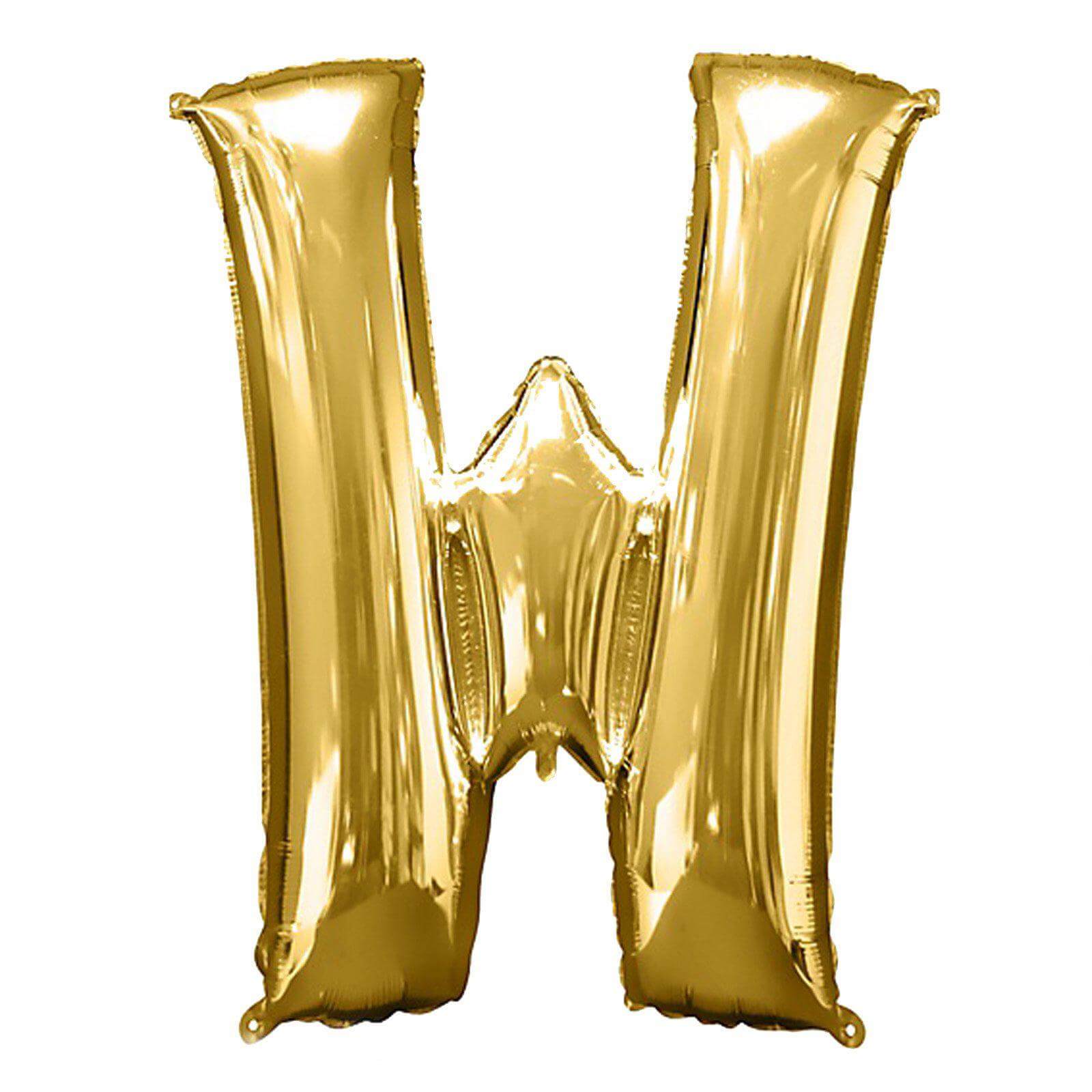 40inch Shiny Metallic Gold Mylar Foil Helium/Air Number and Letter Balloons