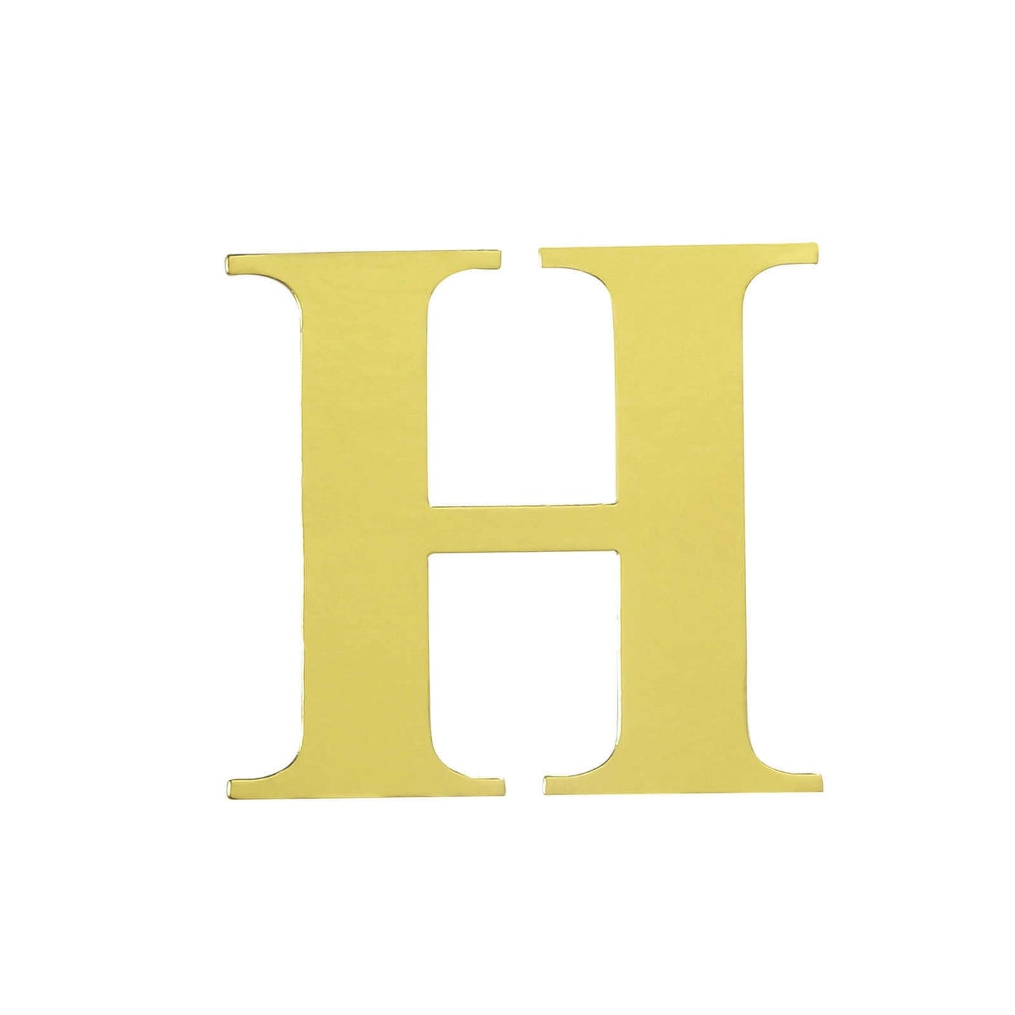 4 Pack 5" Metallic Gold Alphabet Stickers Banner, Customizable Stick on Gold Letters - H
