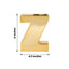 Shiny Ceramic Vase Letter "Z" Gold Plated - Chic Bud Planter Pot for Events & Decor 6"