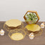 Set of 3 Metal Cake Stands Geometric Reversible Octagon Design Gold - Dessert Display Baskets 7", 9", 11"