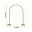 Gold Metal Chiara Arch Table Centerpiece with Rounded Top - Detachable Flower Stand Frame for Weddings 35’’