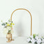 Gold Metal Chiara Arch Table Centerpiece with Rounded Top - Detachable Flower Stand Frame for Weddings 23"
