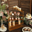 4-Tier Metal Spiral Stairway Cupcake Display Stand Gold - Dessert Cake Step Pedestal Tray 17"