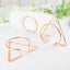 4 Pack Gold Geometric Metal Napkin Rings, Modern Nordic Napkin Holder Stands