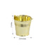 12 Pack 2" Gold Mini Planter Treat Party Favor Boxes, Small Pail Bucket Candy Container Gift Boxes