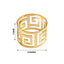 4 Pack Alluring Gold Plated Aluminum Napkin Rings