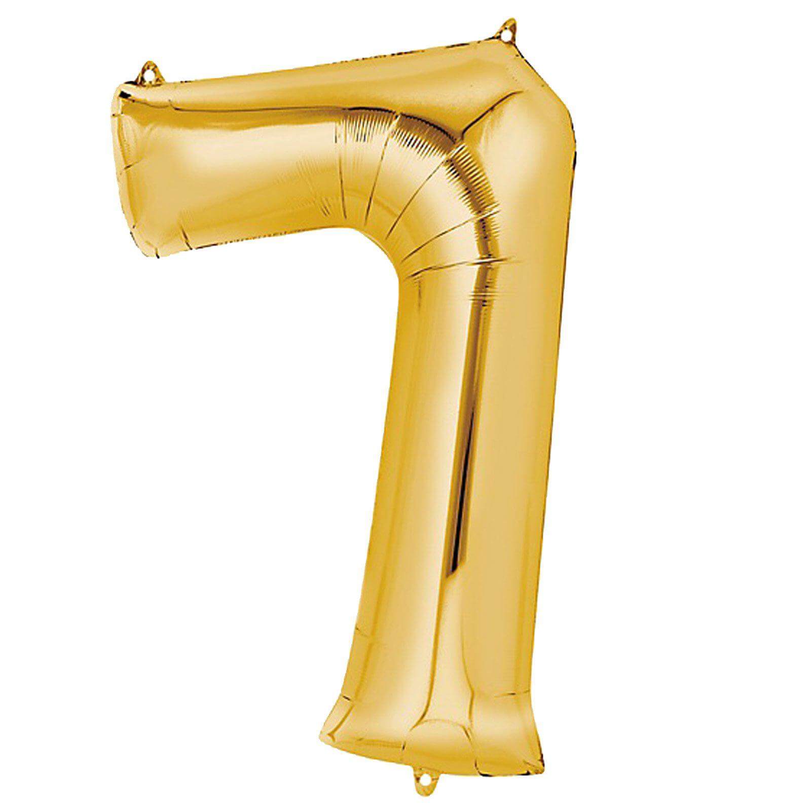 40inch Shiny Metallic Gold Mylar Foil Helium/Air Number and Letter Balloons