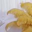 12 Pack Gold Natural Plume Ostrich Feathers Centerpiece Filler - 24"-26"