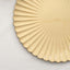 6-Pack Plastic Round Charger Plates 13" in Gold with Scalloped Shell Pattern, Coastal Inspired Disposable Charger Tableware