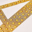 Decorative Rhinestone Alphabet "W" Letter Stickers, Glitter Adhesive Craft Letters Gold DIY Sparkle Embellishments 4"