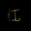 12 Pack 1.5" Gold Rhinestone Monogram Letter Jewel Sticker Self Adhesive DIY Diamond Decor - I