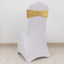 5 Pack Premium Crushed Velvet Chair Sashes Champagne Ruffle Style - Textured Chair Bands for Stunning Event Decor