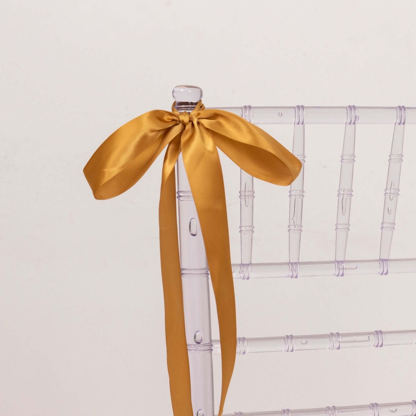 50 Yards 1.5" Gold Single Face Decorative Satin Ribbon