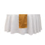 Lamour Satin 12"x108" Table Runner Gold - Smooth & Lustrous Wedding Decor