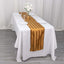 Satin 12"x108" Table Runner Gold - Stripe Table Decor
