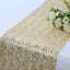 Mesh 11"x108" Table Runner Metallic Gold â€“ Glitter Design for Convenient Event Decoration