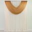 Gold Sheer Chiffon Valance Curtain 4ft x 5ft â€“ Wedding Arch Drape with Rod Pocket Voile Backdrop Panel - Backdrops