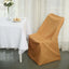 Polyester Chair Cover for Folding Lifetime Chairs Gold - Reusable Durable Slip-On Cover