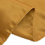 Lamour Satin 72"x72" Table Overlay Square Tablecloth Gold - Smooth Finish for Luxurious Events
