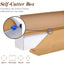 Plastic Table Cover Roll Gold with Slide Cutter - Customizable Disposable Tablecloth Roll 54"x300ft