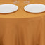Premium Polyester 120" Round Tablecloth Gold - Seamless 220GSM Wrinkle-Resistant Design for Classy Events