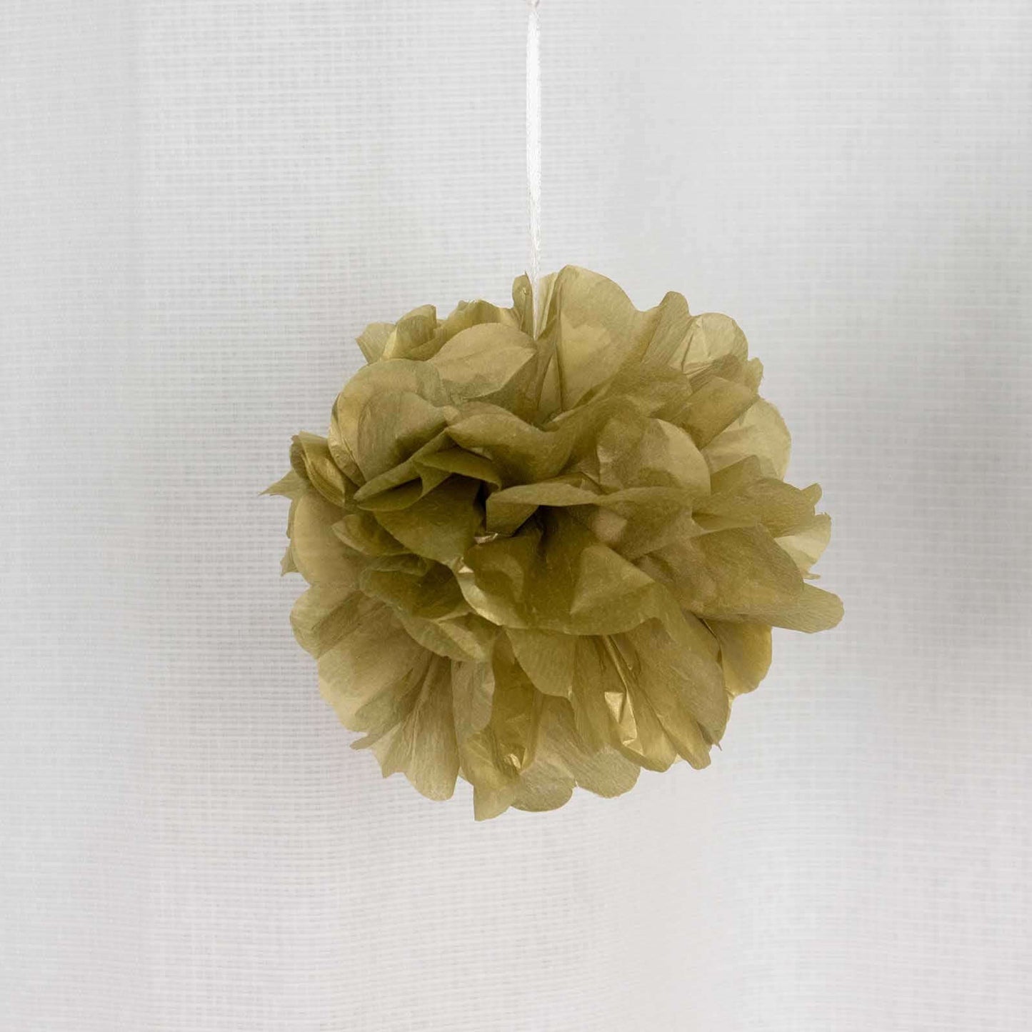6 Pack 6" Gold Tissue Paper Pom Poms Flower Balls, Ceiling Wall Hanging Decorations