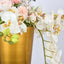 Metal Trumpet Vase Brushed Gold - Durable Design for Stylish Wedding Decor 28"