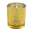 6-Pack Mercury Glass Candle Holders Gold with Honeycomb Design - Votive Candle Containers 3"