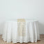 5 Pack Organza 12"x108" Table Runners Gold - Gold Wave Design