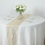 5 Pack Organza 12"x108" Table Runners Gold - Gold Wave Design