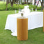 32" Gold Cylinder Display Column Stand, Pillar Pedestal Stand With Top Plate
