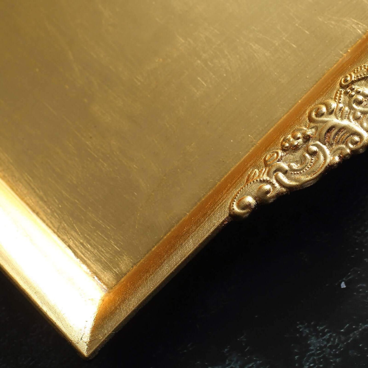 2-Pack Acrylic Square Serving Trays 10" in Metallic Gold with Embossed Handles, Decorative Dinner Party Food Platters