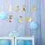 4-Pack Stickers Banner Custom 0-9 Number "7" Design Gold - Milestone Age and Date Stick-On Numbers 5"