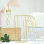 8" Tall Gold Freestanding 3D Decorative Wire Letter, Wedding Centerpiece - P