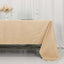 Premium Polyester 60"x126" Rectangle Tablecloth Beige - Stain-Resistant 220GSM Finish Table Cover