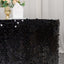 Payette Sequin 21ft Table Skirt Black - Dual Layered Satin Table Cover