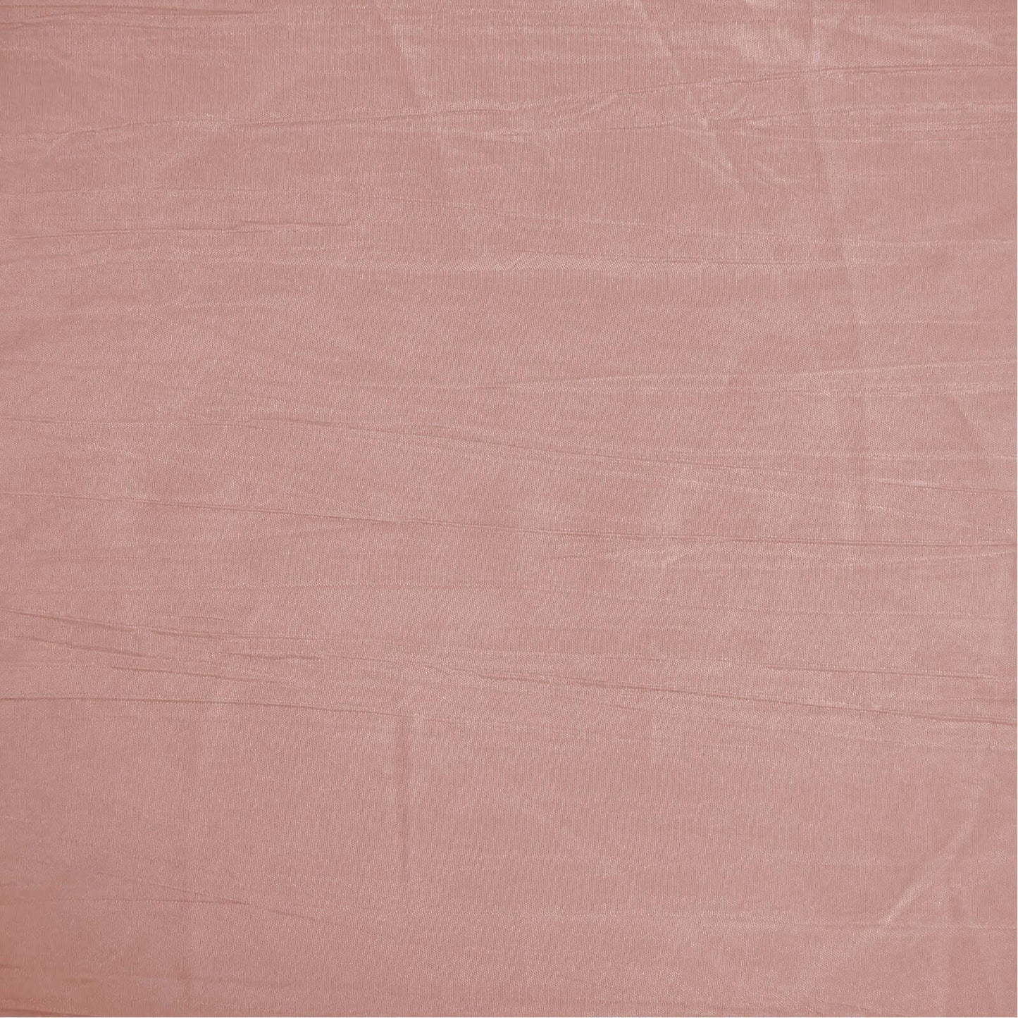 Taffeta 120" Round Tablecloth Dusty Rose - Seamless Accordion Crinkle Table Cover