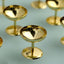 12-Pack Plastic Dessert Cup Candy Dishes Gold - Decorative Mini Pedestal Stands for Treats 2"