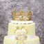 Metal Princess Crown Cake Topper Gold - Exquisite Cake Centerpiece Decor for QuinceaÃ±eras Bridal Showers & Fairytale-Themed Events 2"
