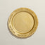 10-Pack Plastic 7.5" Round Appetizer Plates Gold Embossed Scalloped Edge - Chic Disposable Salad Plates for Special Occasions & Banquets
