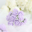 48 Roses 1" Lavender Lilac Real Touch Artificial DIY Foam Rose Flowers With Stem, Craft Rose Buds