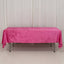 Premium Crushed Velvet 60"x102" Rectangle Tablecloth Fuchsia - Reusable Soft Table Cover