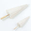 4-Pack Paper and Bamboo Parasol Umbrellas White - Decorative Centerpieces and Bridal Shower Photo Props 16"