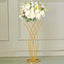 Metal Table Centerpiece Gold Mermaid Tail Design - Wedding Floral Display Flower Frame Stand 2ft