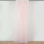 Blush Chiffon Polyester Event Curtain Drapes, Dual Layer Divider Backdrop Curtain Panels with Rod Pockets - 10ftx10ft