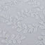 Tulle 120" Round Tablecloth Silver - Seamless Sequin Leaf Embroidered Table Cover