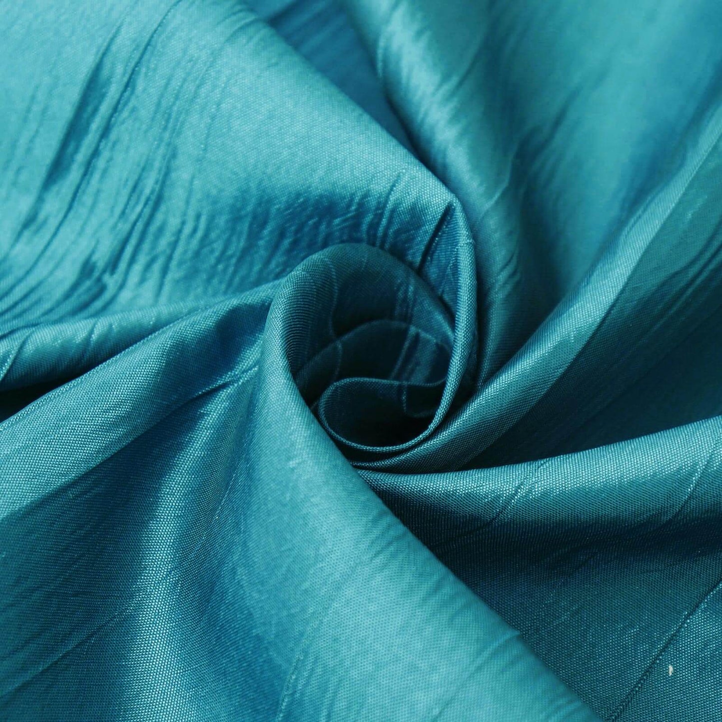 Taffeta 90"x132" Rectangle Tablecloth Teal - Seamless Accordion Crinkle Table Cover