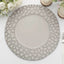 6-Pack Round Charger Plates 13" in Gray with Hammered Rim, Matte Finish Modern Dinner Charger Tableware