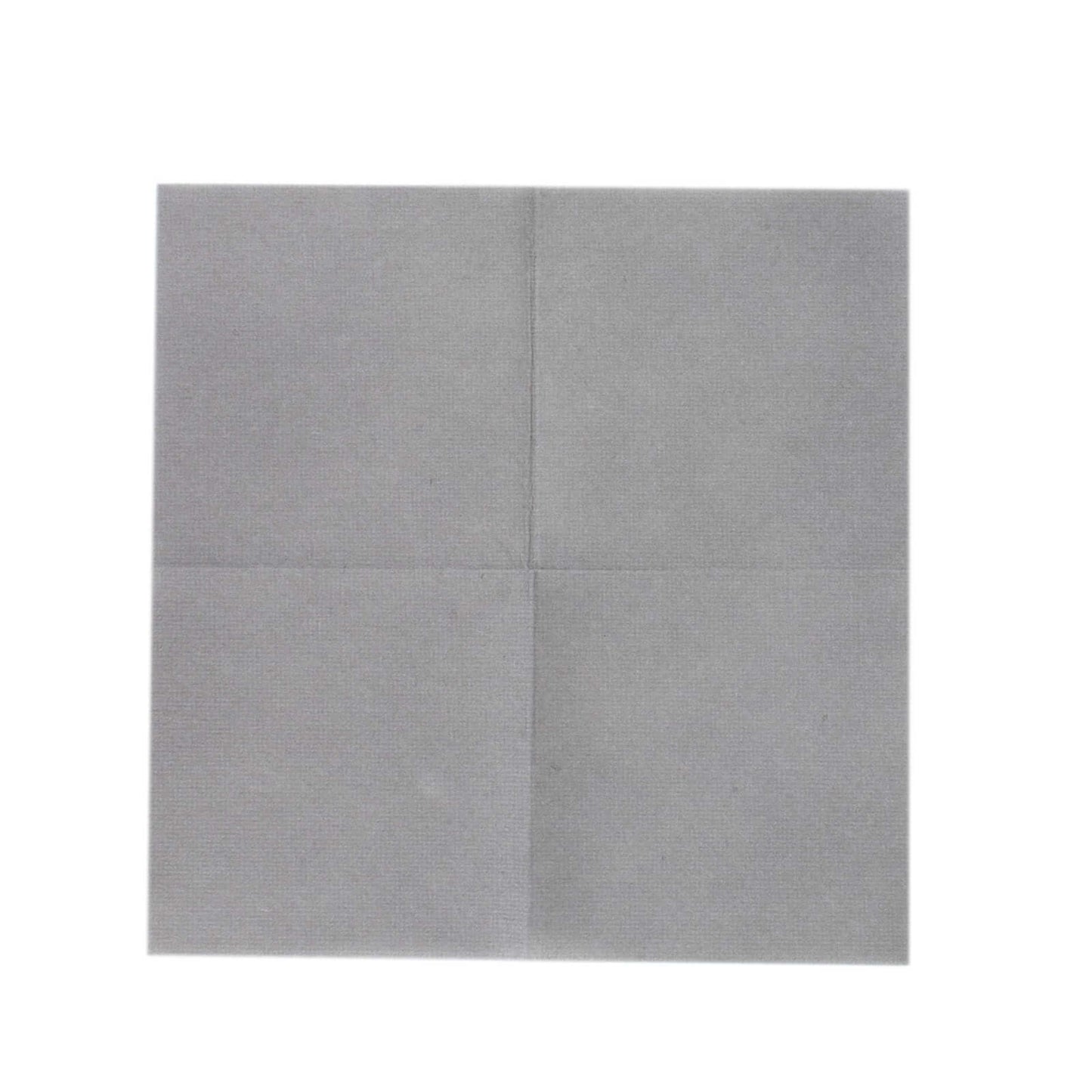 20 Pack Linen-Like Paper 5"x5" Napkins Silver - Highly Absorbent Airlaid Napkins