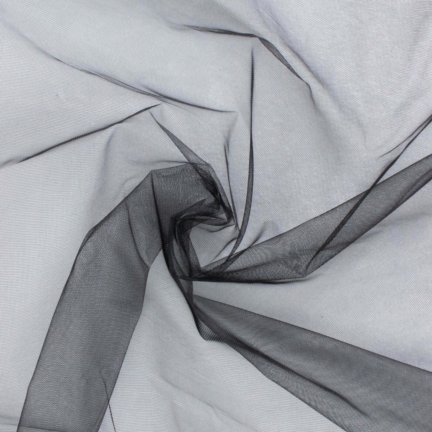 10 Pack Organza 23"x23" Napkins Black - Sheer Cloth Napkins